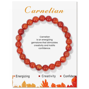 2024 Fashion Natural Stone Bracelet – Amethyst, Tiger Eye, Garnet Elastic Band Jewelry