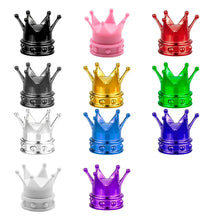 Load image into Gallery viewer, 4 PCS Universal Crown Car Wheel Tire Valve Caps Tyre Rim Stem Covers Airdust Decoration