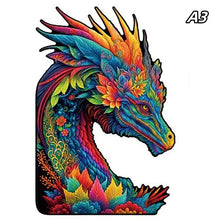 Load image into Gallery viewer, Jigsaw Animal Wooden  Puzzle DIY Crafts Brain Trainer Puzzles Game for Kids Adult wolf  Educational Wood Toy Gift Difficulty