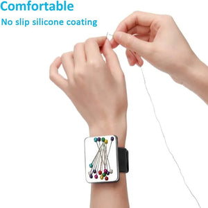 Magnetic Wrist Sewing Pincushion Pin Holder Silicone Band Pin Cushion