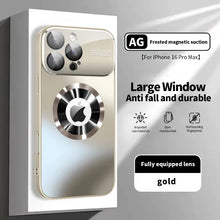 Load image into Gallery viewer, New Titanium Metallic Luxury Matte Case For iPhone 17 16 15 14 13 12 Pro Max Plus For Magsafe Glass Lens Camera Protection Cover