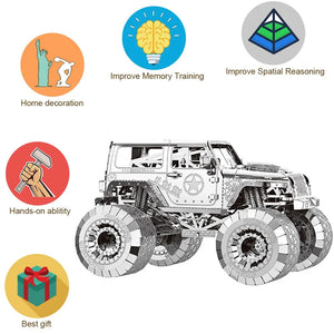 Rubicon 3D Metal Jigsaw Puzzle DIY Creative Educational Toy