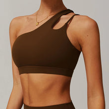 Load image into Gallery viewer, Women Shockproof Sport Bra Women's Beautiful Back Gym Sports Underwear Women Oblique Shoulder Straps Running Fitness Yoga Bra ﻿