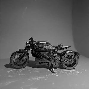 3D Metal Motorcycle Puzzle Kit - Adult DIY Model Building Toy, Birthday Gift