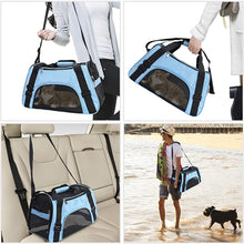 Load image into Gallery viewer, Cat Bags Portable Puppy Dog Carrier Bag Cats Handbag Mesh Breathable Foldable Travel Pet Bag Pet Carrying Supplies