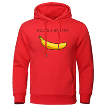 Load image into Gallery viewer, Dolce &amp; Banana Men&#39;s Hoodie Funny Print Casual Warm Fleece Streetwear Sweatshirt