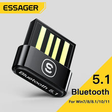 Load image into Gallery viewer, USB Bluetooth 5.1 Adapter Receiver BT5.0 Dongle for PC Laptop Wireless Mouse Headset