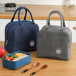 Insulated Lunch Bag Cooler Thermal Tote Portable Ice Pack Canvas Food Picnic Bag