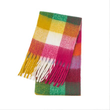 Load image into Gallery viewer, 2025 Winter Thick Warm Scarf Women Cashmere Shawl and Wraps Pashmina Neckerchief Bufanda Female Rainbow Hairy Tessel Echarpe New