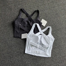 Load image into Gallery viewer, Women Sports Bra Top Push Up Fitness Yoga Bra Underwear Sport Tops For Women Breathable Running Vest Bralette Gym Wear Female