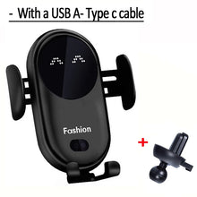 Load image into Gallery viewer, 30W Wireless Charger Car Mount for Air Vent Mount Car Phone Holder Rotating Intelligent Infrared Fast Wireless Charging Charger