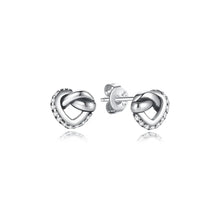 Load image into Gallery viewer, Original 925 Sterling Silver Earrings 2025 Stud Hoop Crystal Earings For Women Rose Gold Crown Heart Infinity Bee Earing Jewelry
