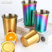 Load image into Gallery viewer, 350/500ml Stainless Steel Cups Household Office Bar Kitchen Drinks Coffee Tumbler Tea Drinking Beer Mug Metal Travel Drink Cup