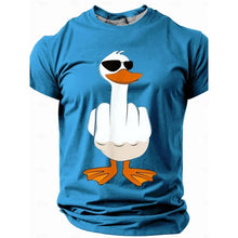 Load image into Gallery viewer, Ducks Disdain Graphic T Shirt For Men Funny Animal 3D Print Tees Summer Streetwear Unisxe T-Shirts Round Neck Tops Short Sleeves