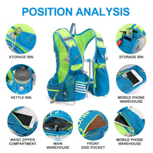 Load image into Gallery viewer, 8L Hydrating Vest Backpack: Ideal for Running and Cycling