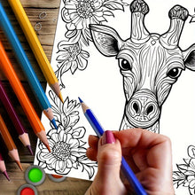 Load image into Gallery viewer, 28 Pages Mandala Animals Coloring Book for Adult Stress Reduction | Colouring Book for Stress Relief and Mood Reduction Valentin