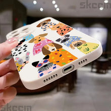 Load image into Gallery viewer, Funny Colorful Dog Pattern Design Phone Case For iPhone 17 16 15 14 Pro Max 12 11 13 Mini 17 Air XS X XR 7 8 Plus 16e Soft Cover