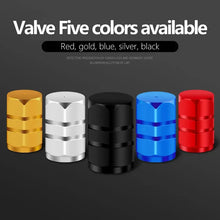 Load image into Gallery viewer, Aluminum Alloy Car Tire Valve Caps Airdust Waterproof Tyre Rim Stem Cover for Automobiles Motorcycles Bikes 4Pcs