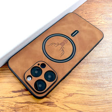Load image into Gallery viewer, Luxury PU Leather Deer Case For iPhone 17 Air 16 15 14 13 12 11 Pro Max Plus 16E 15Pro 14Pro 13Pro Magsafe Wireless Charge Cover