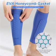 Load image into Gallery viewer, Soccer Shin Pads with Honeycomb Pads Football Shin Pads Ergonomic Lightweight Calf Protective Gear for Kids Youth Adults