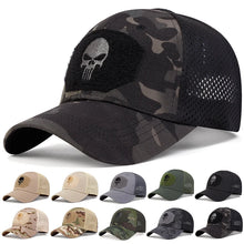 Load image into Gallery viewer, Unisex Skull Embroidered Top &amp; Patch Baseball Cap Set - Outdoor Adjustable Casual Hat