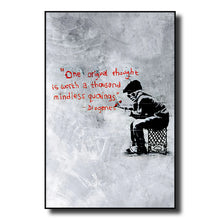 Load image into Gallery viewer, Banksy Street Graffiti Decorative Canvas Painting Art Poster Abstract Figure Mural Room Wall Decoration Prints