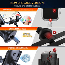 Load image into Gallery viewer, Car Phone Holder Mount,TOPK Upgrade Auto Locking Universal Phone Stand Holder with Hook Clip for Car Air Vent for iPhone Samsun