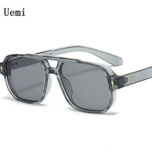 Load image into Gallery viewer, New Retro Double Bridge Square Sunglasses For Women Men Fashion Luxury Design Rivets Sun Glasses Trending Shades UV400 Eyeglasse