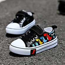 Load image into Gallery viewer, Kids Cartoon Dinosaur Canvas Shoes Boys Girls Casual Trainers