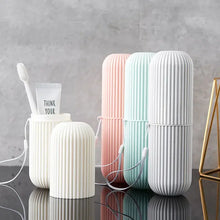 Load image into Gallery viewer, Portable Toothpaste Toothbrush Protect Holder Case Travel Camping Storage Box Protect Toothbrush Toothpaste from Dirt and Damage