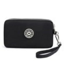 Load image into Gallery viewer, Solid Color Coin Purse 3 Zip! Wrinkle Free Phone/Makeup Bag