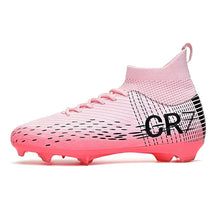 Load image into Gallery viewer, New Men Soccer Shoes High-top Futsal Cleats Sneakers Football Boots Grass High-quality Non-Slip Match Indoor Hot-selling FG/TF