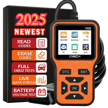 Load image into Gallery viewer, Car OBD2 Scanner Diagnostic Tool Code Reader, Car Voltage Tester Engine Fault Code Scanner, Charging Tester Diagnostic Tool V500
