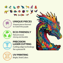 Load image into Gallery viewer, Jigsaw Animal Wooden  Puzzle DIY Crafts Brain Trainer Puzzles Game for Kids Adult wolf  Educational Wood Toy Gift Difficulty