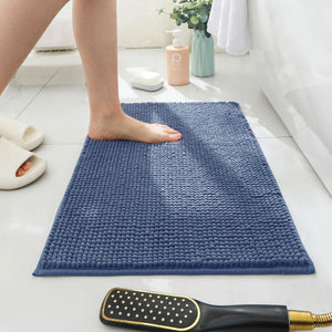 Super Plush Microfiber Bathroom Carpet Anti-skid Soft Water Absorbent Chenille Mat
