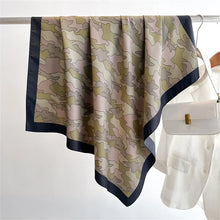 Load image into Gallery viewer, 90*90Cm Square Scarf Twill Silk Feeling Women Head Shawls and Wraps Luxury Hair Tree Print Neck Scarves Hijab Bandana Pashmina