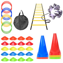 Load image into Gallery viewer, 1 Set Of Soccer Speed Quickness Agility Training Set Agility Ladder, (19.6 ft Long With 12 Rungs)
