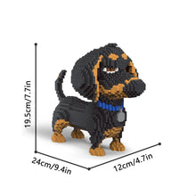 Load image into Gallery viewer, KNEW BUILT Dachshund Dog Model Mini Building Block Toy Set 9 Style for Pet Enthusiasts Teddy Hughes Corgi Collie Pet Style Brick