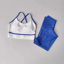 Load image into Gallery viewer, Women's Yoga Set Workout Set 2 Piece High Waist Yoga Leggings Sports Bra Gym Suit Activewear Sports Fitness Set Sports Suit