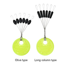 Load image into Gallery viewer, 60pcs 10 Group Set Rubber Space Beans Stopper for Fishing Bait Fish Float Tools