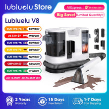 Load image into Gallery viewer, Lubluelu V8 800W Hot Water Carpet Cleaner  60°C Deep Clean Pet Stains 15kPa Strong Suction 5M Long Power Cord 1.75L Tank