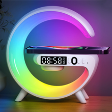 Load image into Gallery viewer, Multifunction Wireless Charger Pad Stand Speaker TF RGB Night Light 15W Fast Charging Station for iPhone Samsung Xiaomi Huawei