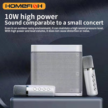 Load image into Gallery viewer, YS203 Portable Bluetooth Speaker, dual-microphone wireless Karaoke all-in-one machine, outdoor family party Bluetooth speaker
