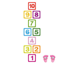 Load image into Gallery viewer, Hopscotch Floor Stickers 10PCS Waterproof Number Game for Kids Room Decor