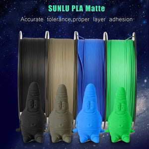 SUNLU PLA Matte 3D Printing Filament 1.75mm 0.25KG Frosted Texture High Quality