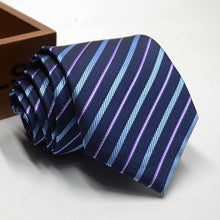 Load image into Gallery viewer, Classic Stripe Necktie Men Business Formal Wedding Tie 8cm Blue Black Pink Red Neck Ties Fashion Shirt Dress Accessories