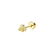 Load image into Gallery viewer, Bobisty 1pc Earrings Surgical Stainless Steel Earrings for Women Dainty Flat Back Earring Stud Hoop Cartilage for Sensitive Ears