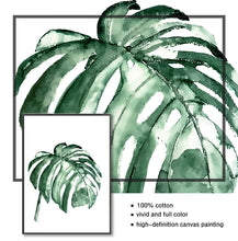 Load image into Gallery viewer, Wall Art Paintings for Living Room Home Decor Scandinavian Style Tropical Plants Poster Green Leaves Decorative Picture Modern