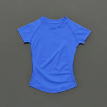 Load image into Gallery viewer, HISTELLO Impact Short Sleeve Top Seamless Yoga Leotard Clothing Women Running Sports T Shirt Workout Shirts Fitness Sports Vest