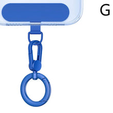 Load image into Gallery viewer, Metal Phone Lanyard Gasket Patch Rotatable Metal Buckle Hanging   Steel Clip Card Cord Tab Mobile Phone Accessories